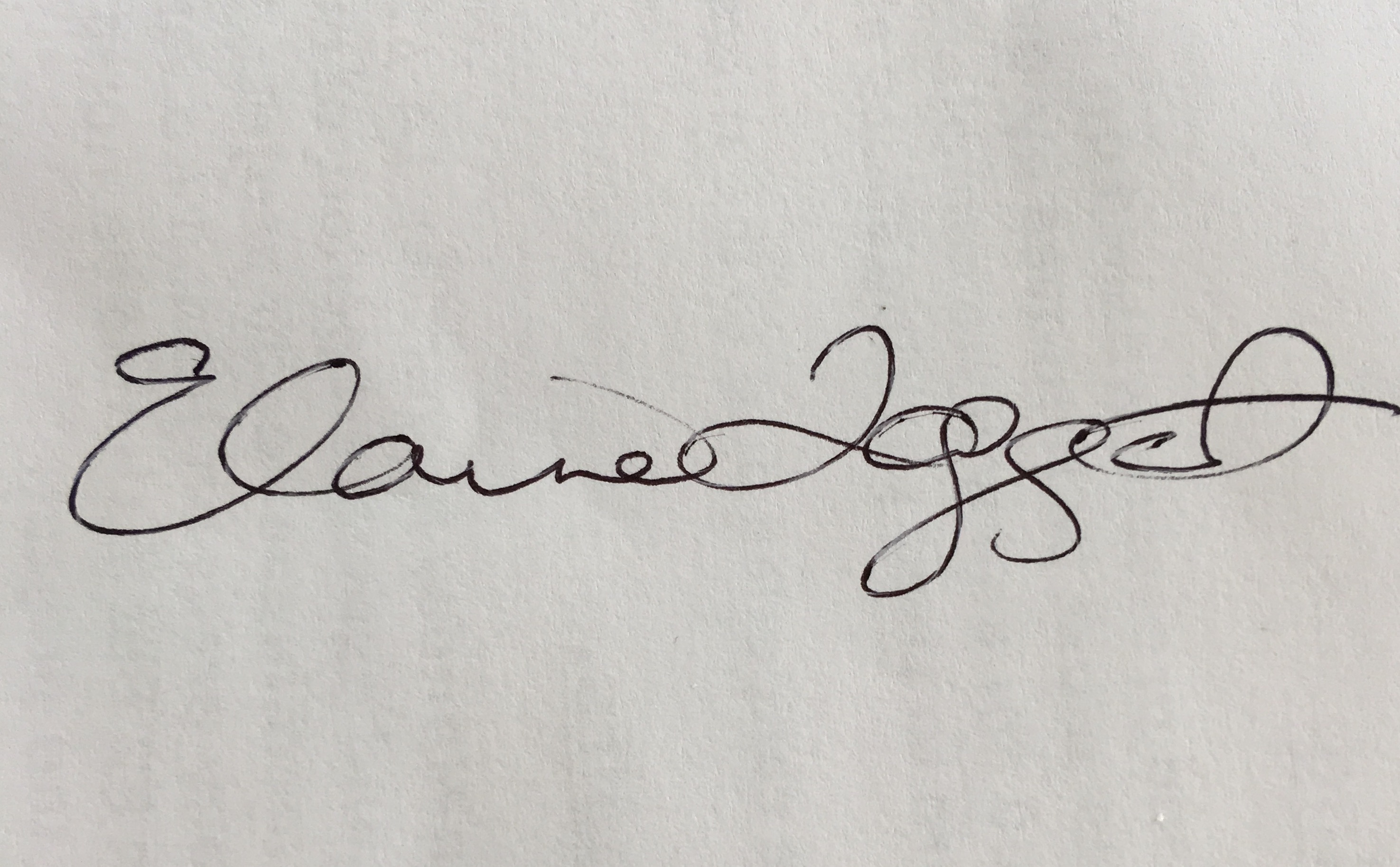 Elaine Taggart Signature
