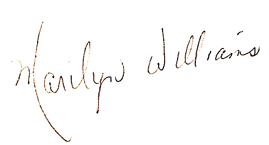 Marilyn's signature