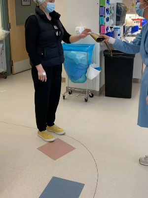 I got to ring the bell at the end of my treatments - many women donâ'TMt get to. I walk for them.