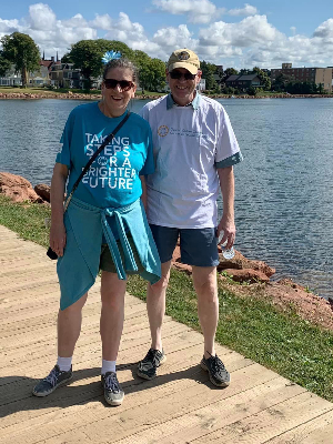 Joanne and Michael at the Walk of Hope 2022